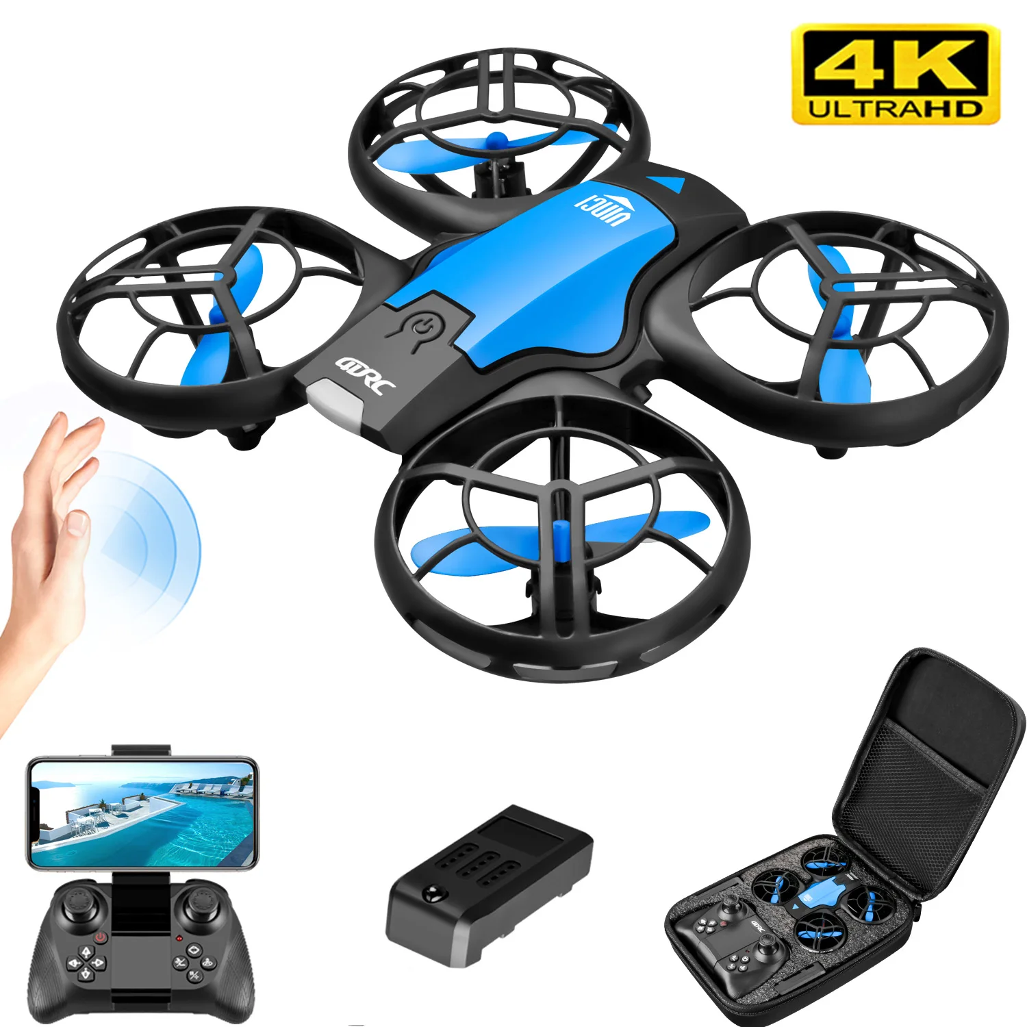 Drone Pro Rc Ufo - V8 New Mini Drone 4k profession