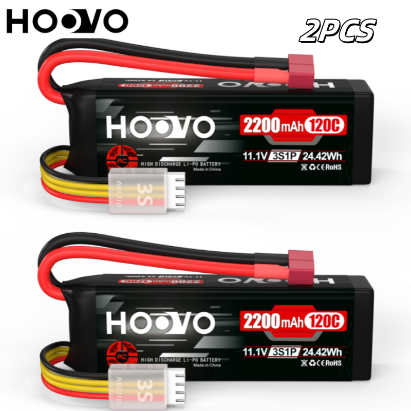 Drone Rc Truck - 2Pcs HOOVO 11.1V 2200mAh RC Battery