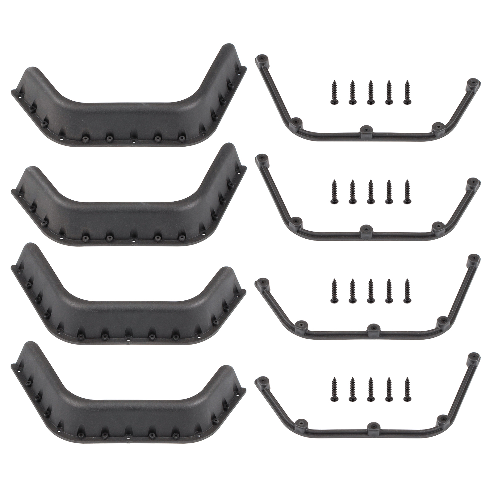 Rc Car Body Shell - Plastic Wide Fender Flares Set for