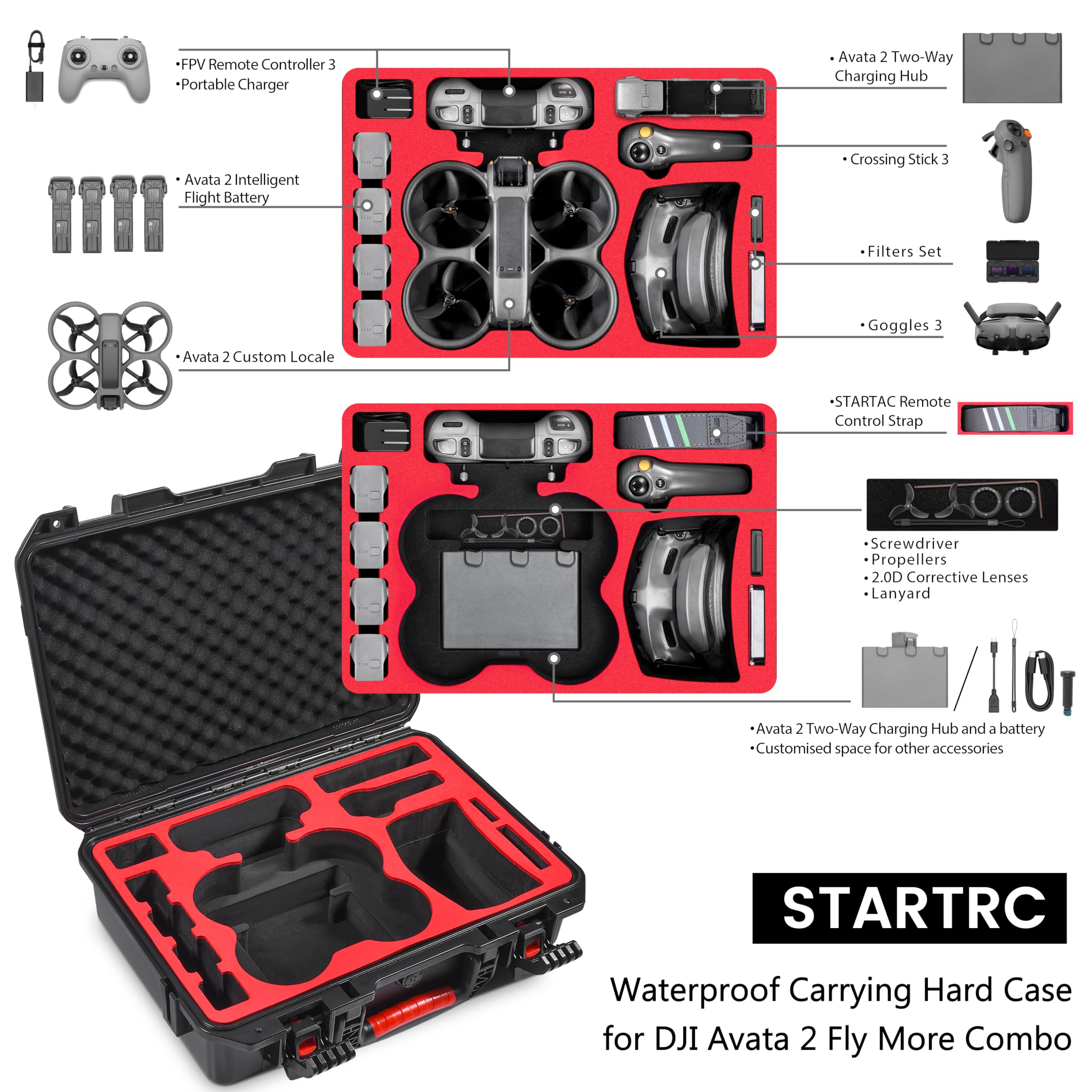 Carrying Hard Case for DJI Ava - Drone Rc Cover 리뷰 및 가격
