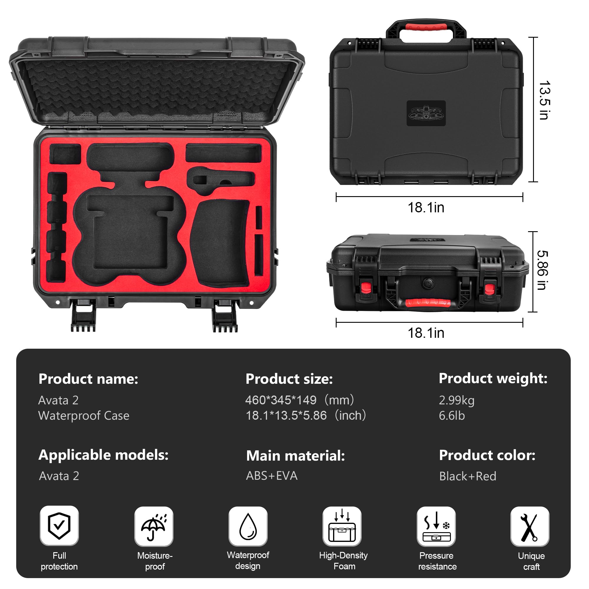 Carrying Hard Case for DJI Ava - Drone Rc Cover 리뷰 및 가격