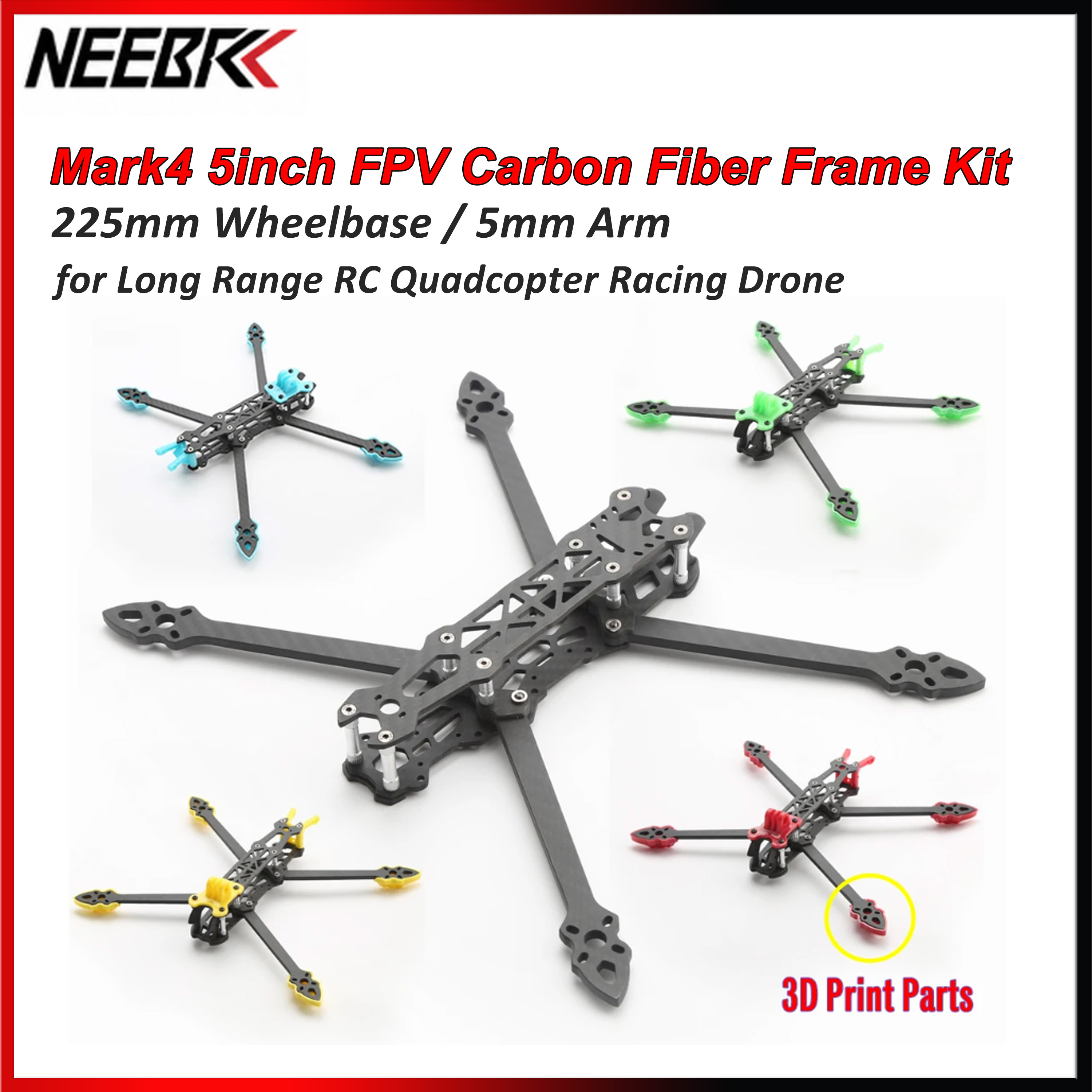 Mark4 5inch FPV Carbon Fiber F - 3D Printed Drone Part 리뷰 및 가격