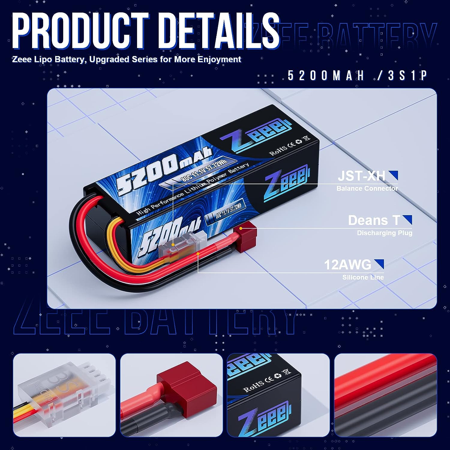 1/2pcs Zeee 3S 5200mAh Lipo Ba - Drone Rc Truck 리뷰 및 가격