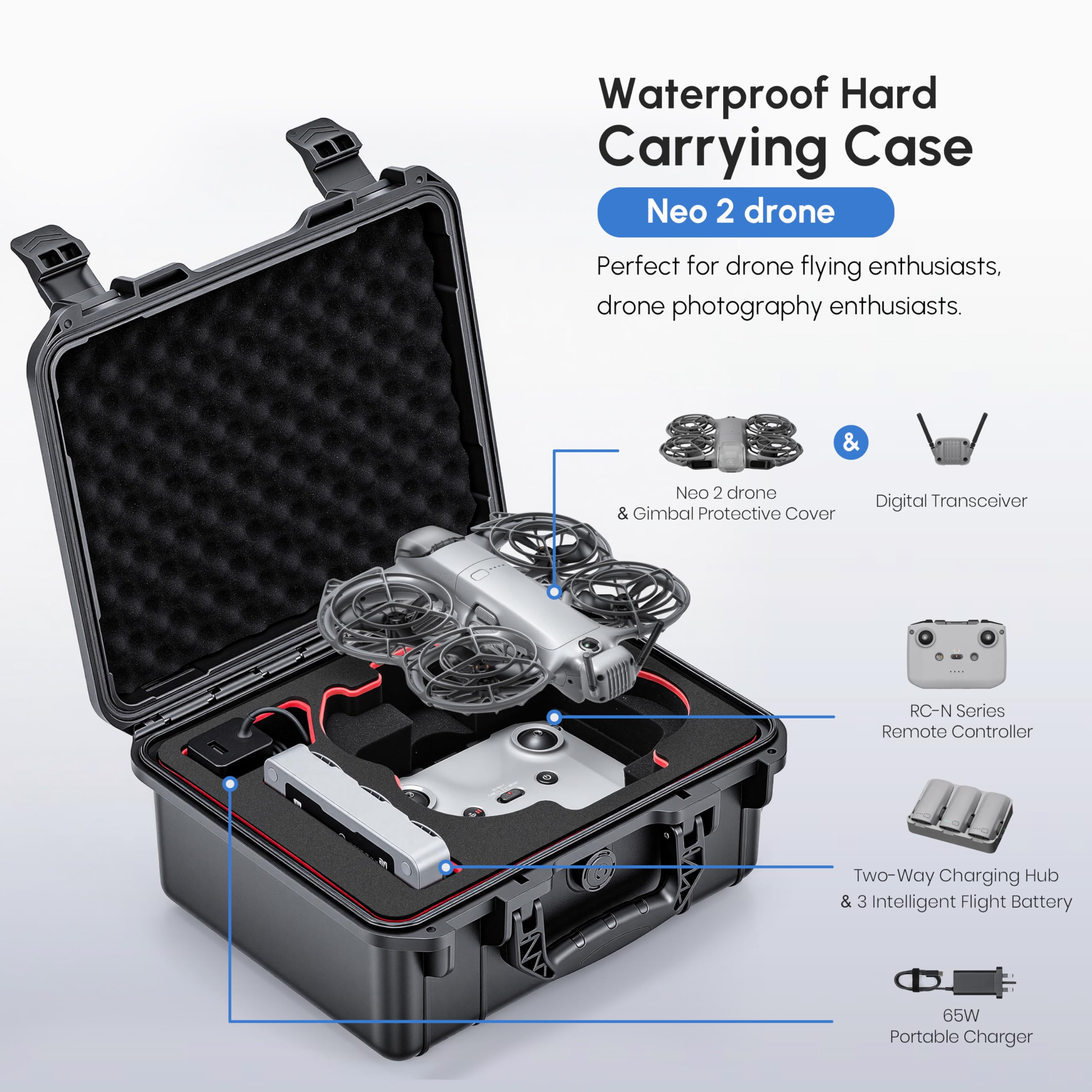 NEO 2 Case,Waterproof Hard Car - Drone Rc Cover 리뷰 및 가격