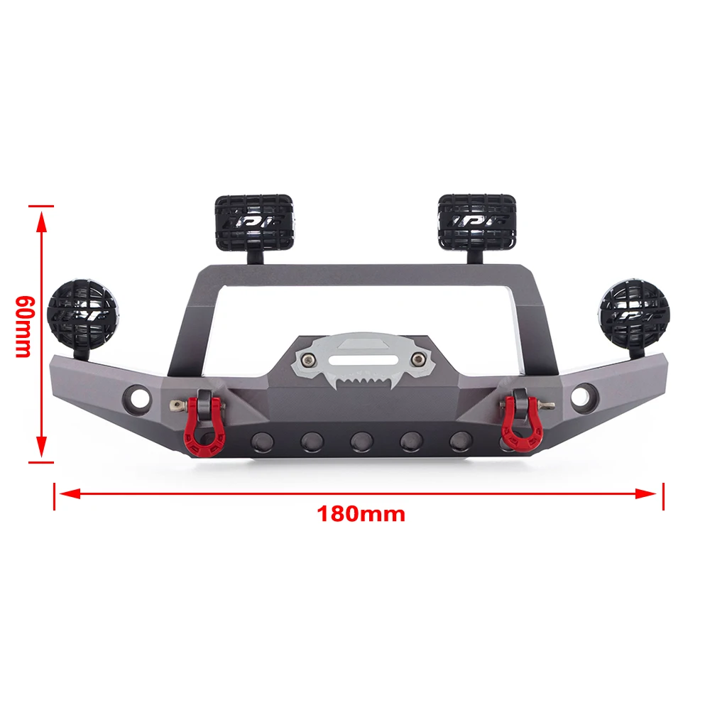 Metal Front Bumper with LED Li - Rc Car Body Shell 리뷰 및 가격