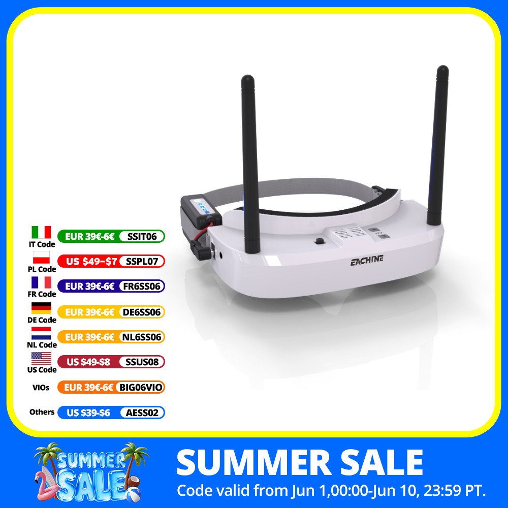Eachine EV100 720*540 5.8G 72C - Drone Rc Cover 리뷰 및 가격