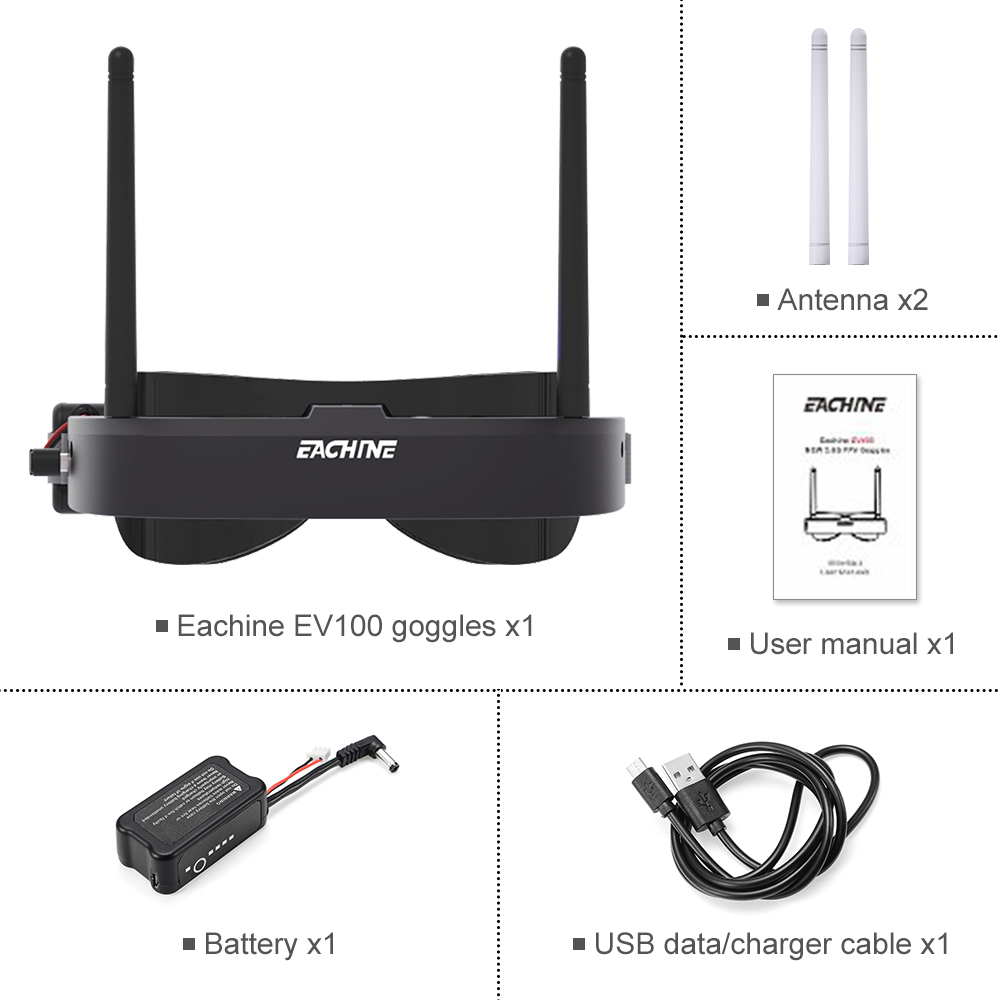 Eachine EV100 720*540 5.8G 72C - Drone Rc Cover 리뷰 및 가격