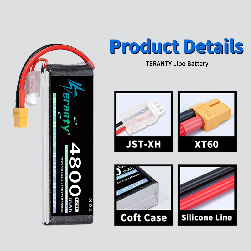 TERANTY Lipo Battery 2S 4800mA - Drone Rc Truck 리뷰 및 가격