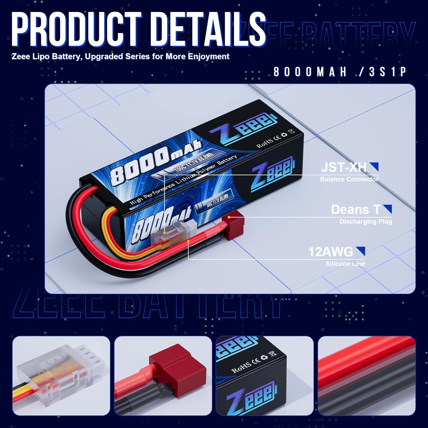 Zeee Lipo 3S 8000mAh Battery 1 - Drone Rc Truck 리뷰 및 가격