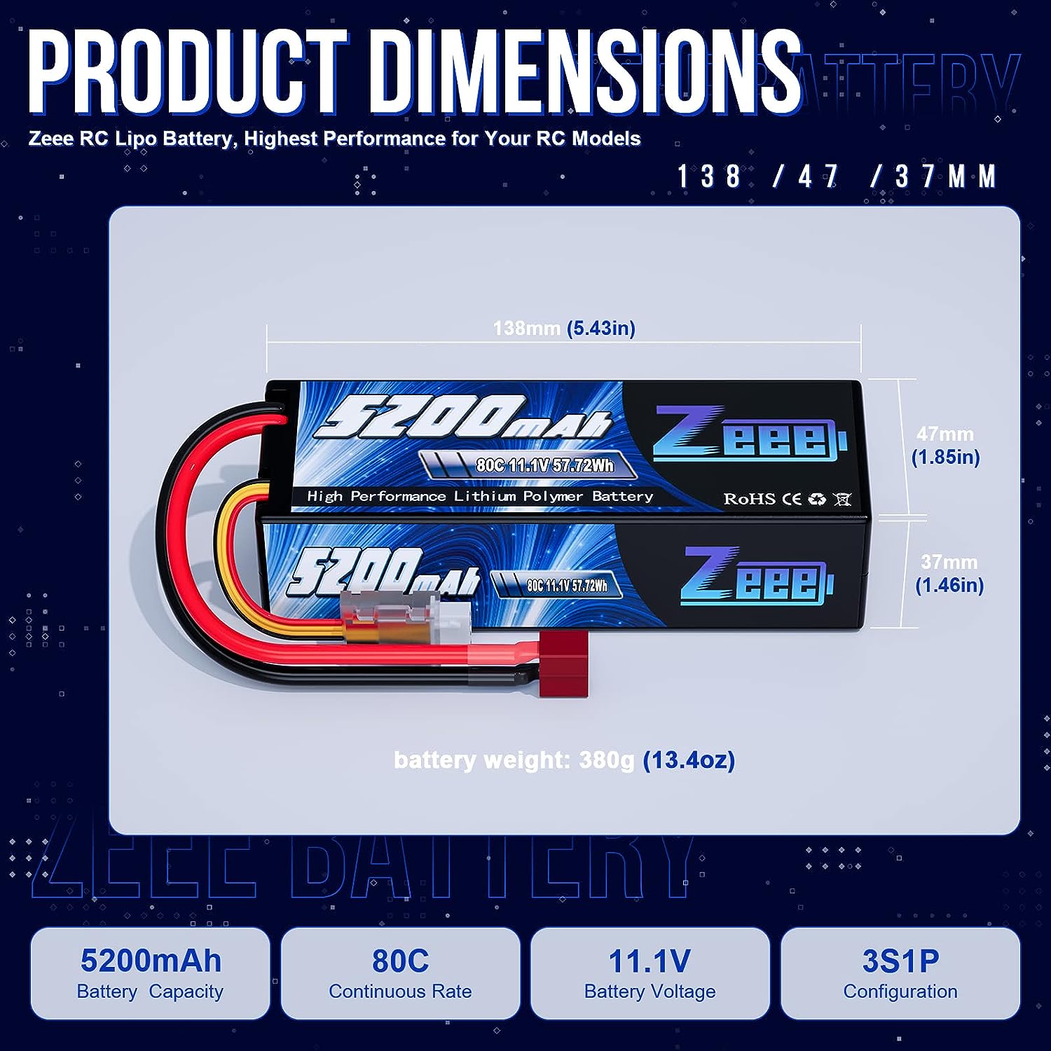 1/2pcs Zeee 3S 5200mAh Lipo Ba - Drone Rc Truck 리뷰 및 가격