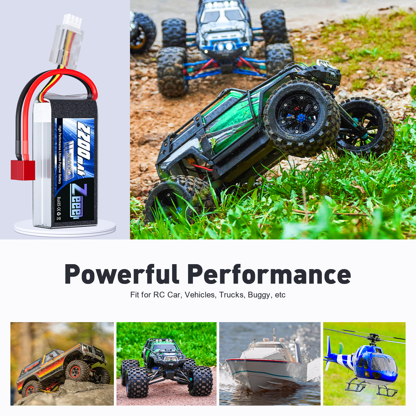Zeee 2S 2200mAh Shorty RC Lipo - Drone Rc Truck 리뷰 및 가격