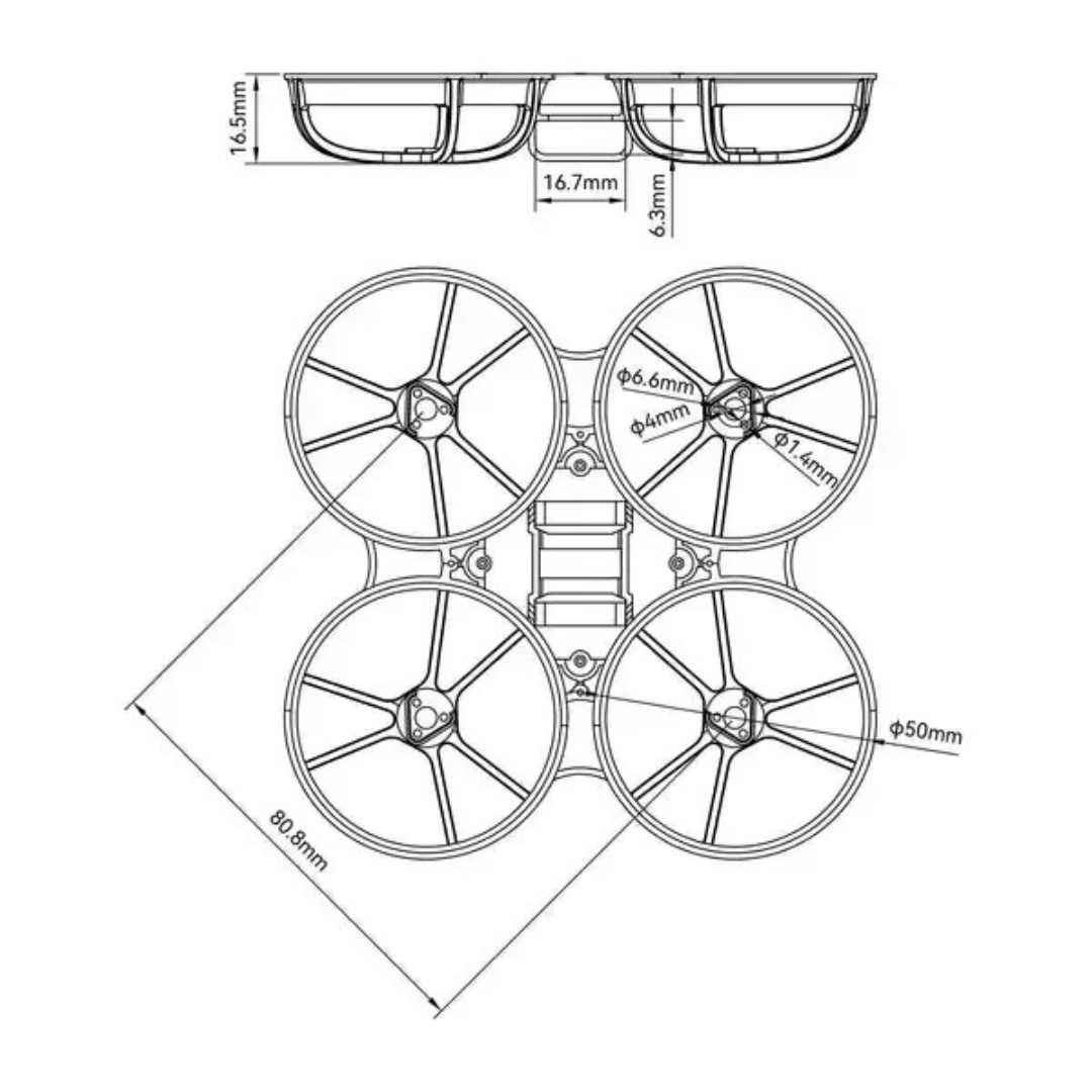 Meteor 75 Pro FPV Drone Frame  - Micro Fpv Quad 리뷰 및 가격