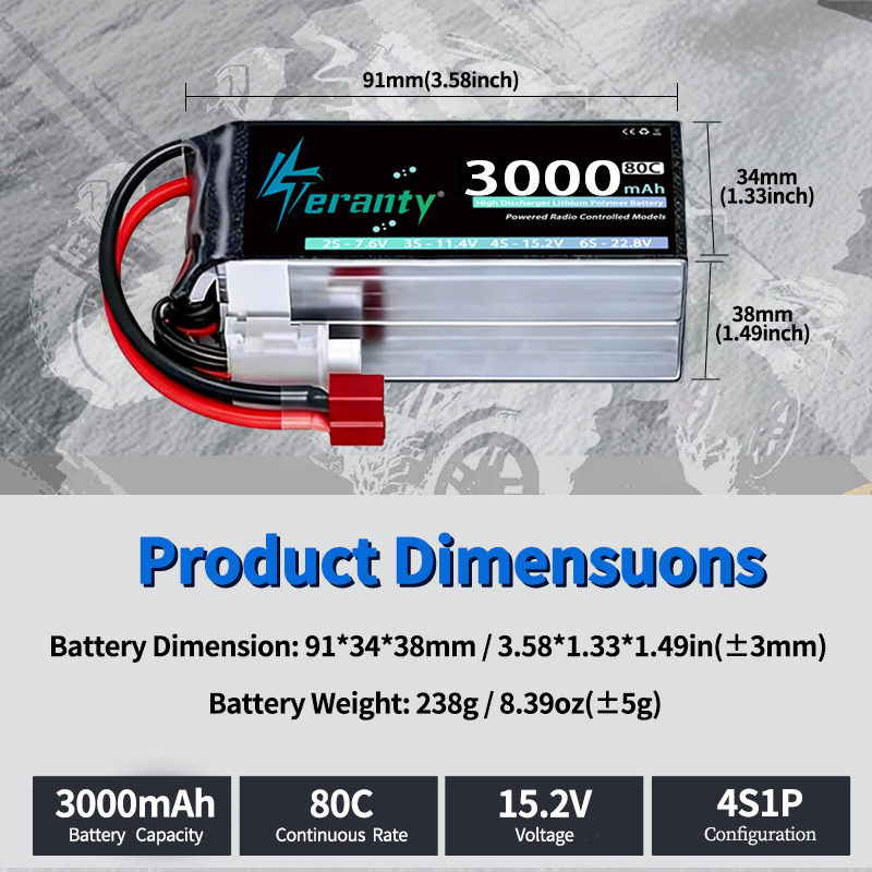 2Pcs TERANTY 14.8V 15.2V Lipo  - Drone Rc Truck 리뷰 및 가격
